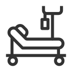 Hospitalized SVG Icon